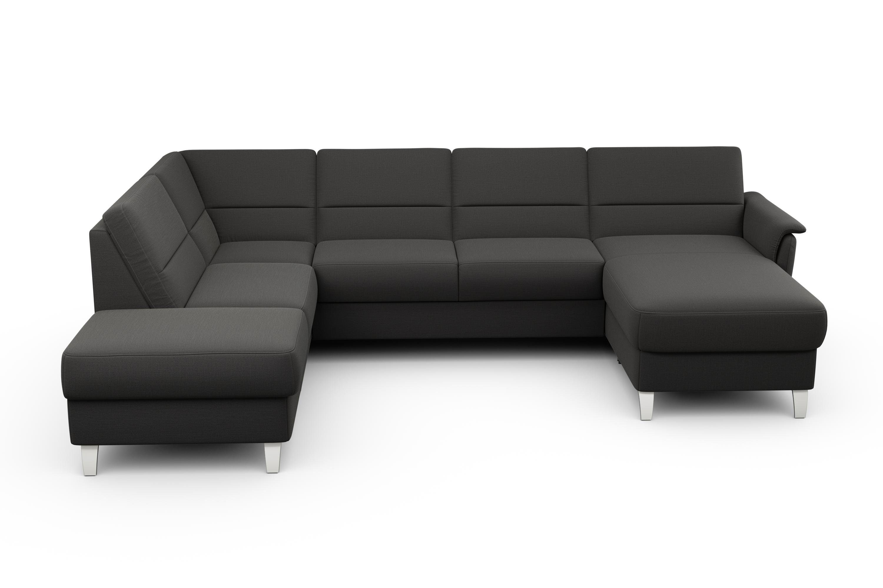 sit&more Wohnlandschaft "Palmera U-Form, B: 308 cm", optional Bettfunktion günstig online kaufen