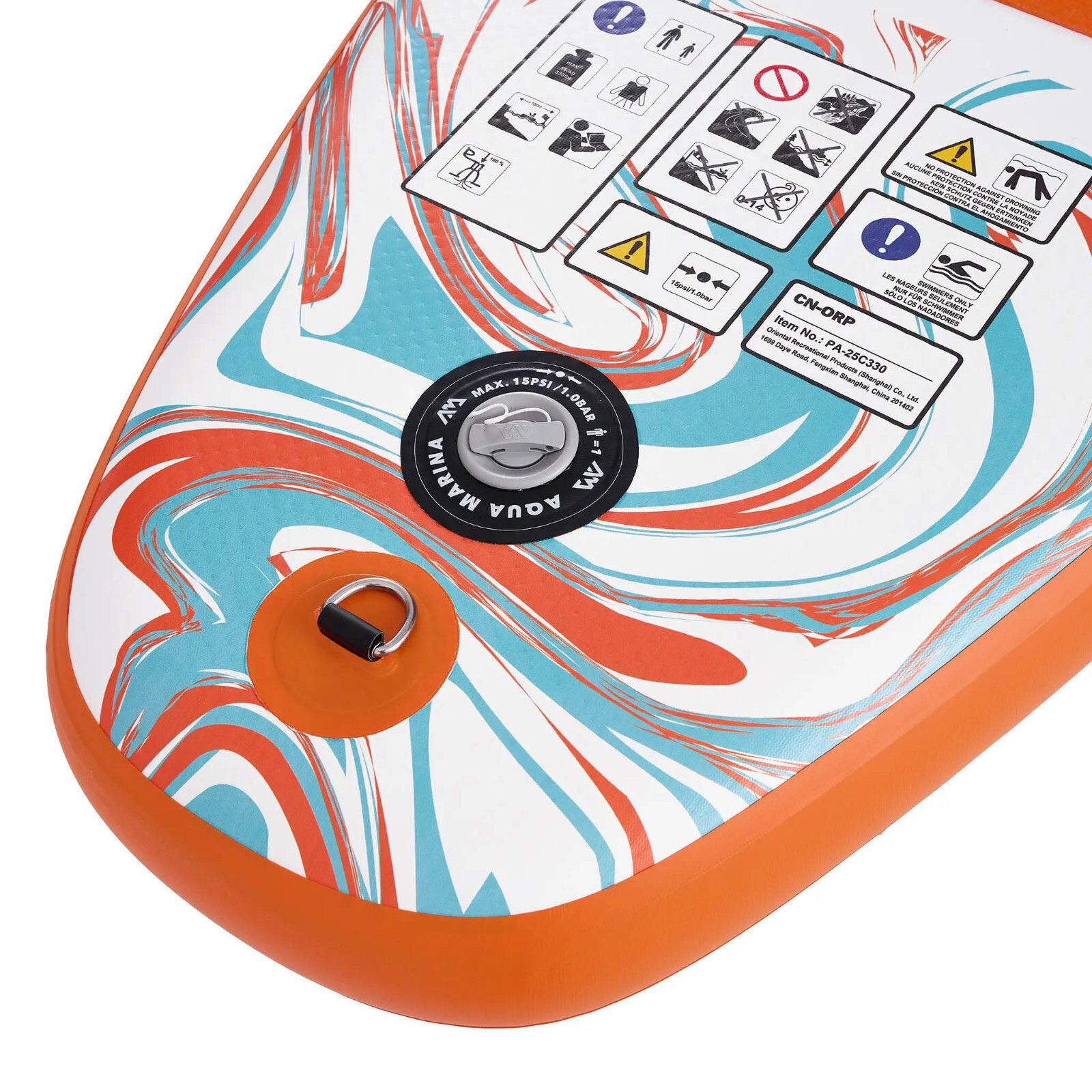 Aqua Marina SUP-Board Aqua Marina Pure Air Coast 10'10 SUP Board Aufblasbares Stand Up – Bild 4 von 5