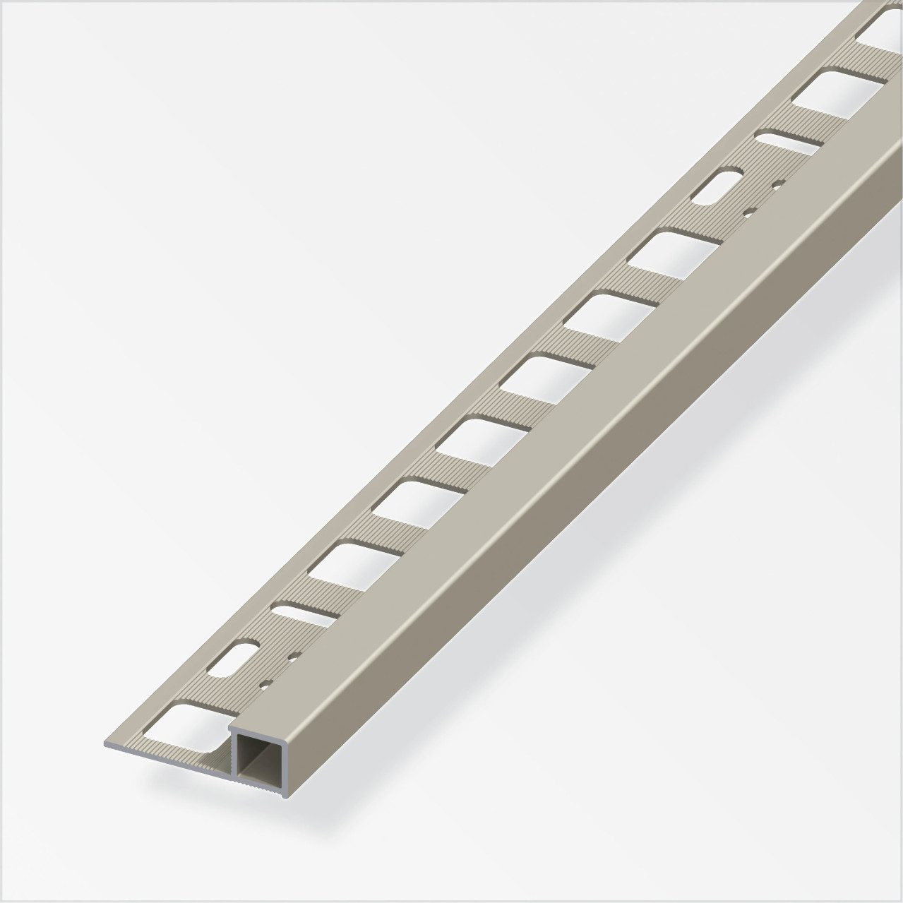 alfer Profil alfer Quadratprofil Aluminium eloxiert titan