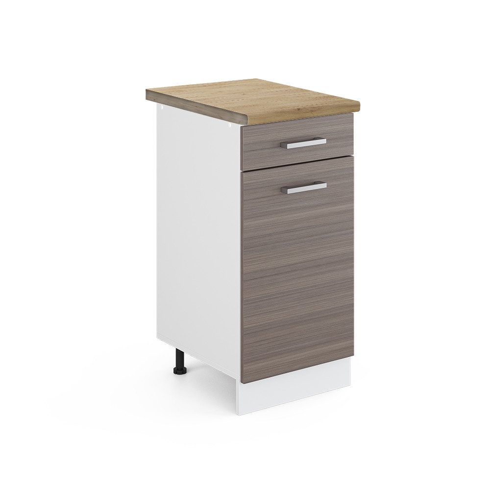 Vicco Unterschrank R-Line, Grau/Weiß, 40 cm, günstig online kaufen