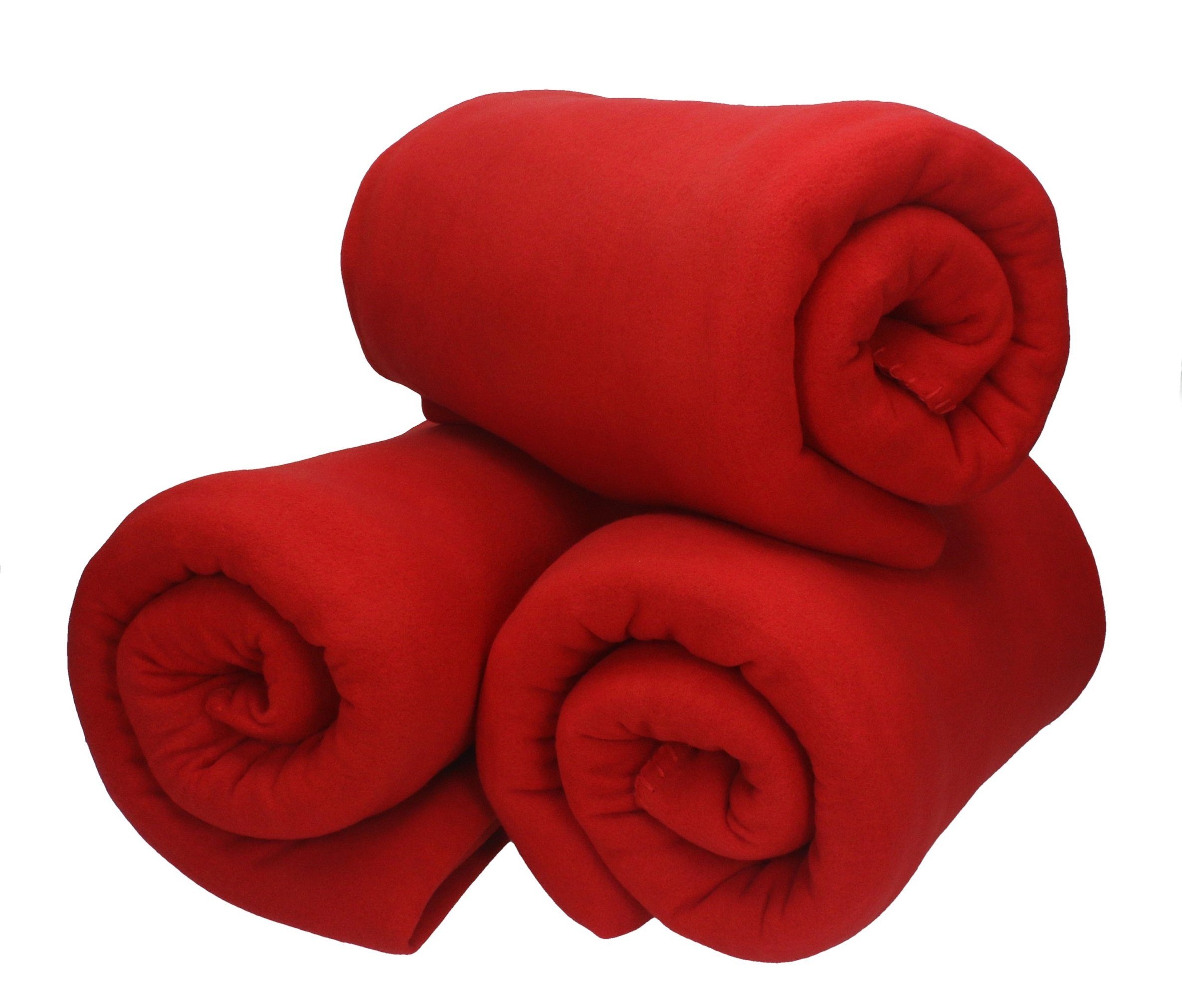 Wohndecke 3 Stück Fleecedecke Kuscheldecke Sofadecke Größe 130x170 cm