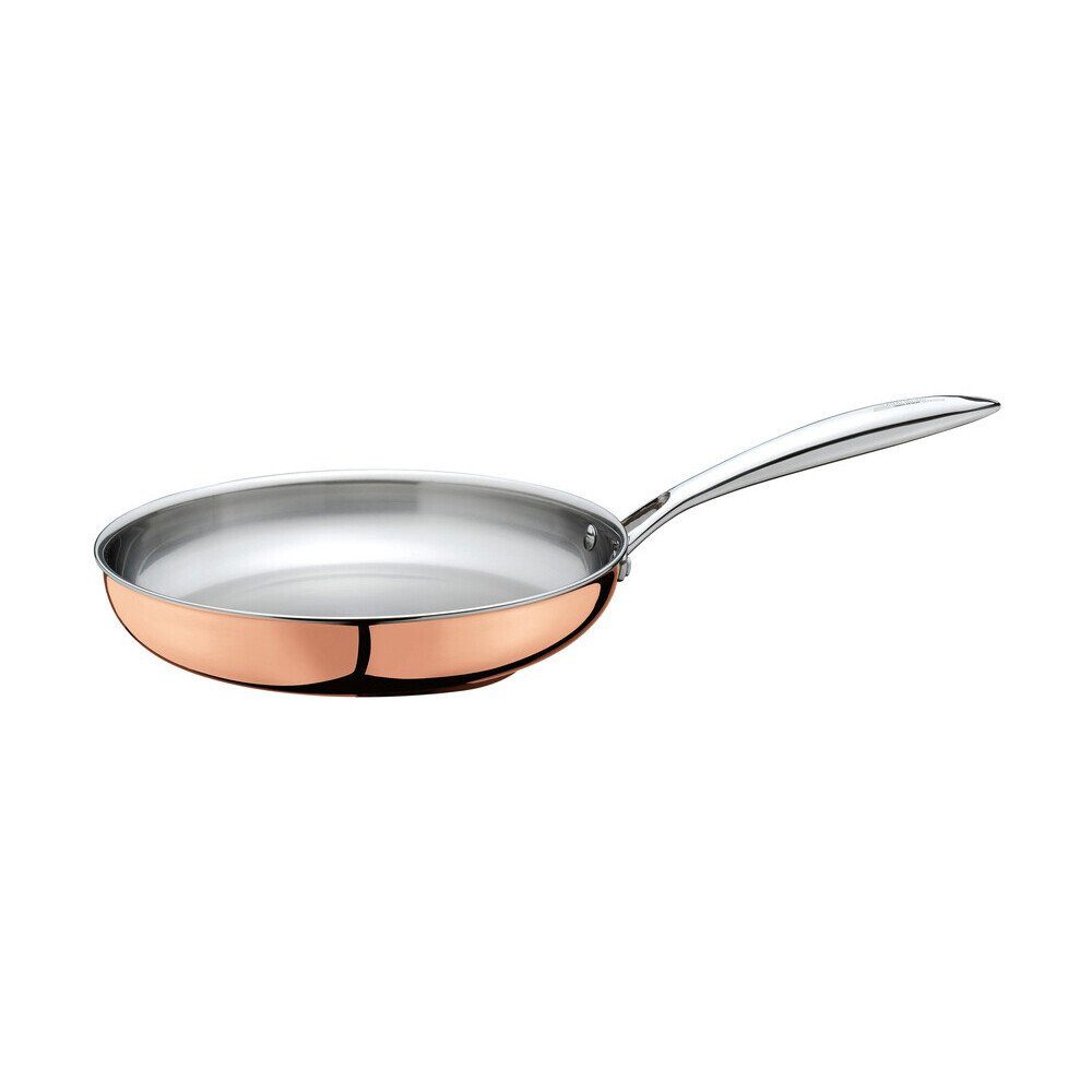 Spring Bratpfanne Bratpfanne 24cm Culinox, (Frühstücksset, 1-tlg., 4x Speiseteller, Frühstücksteller, Pastateller, Bol), Edelstahl, Induktion, alle Herdarten, Kupfer