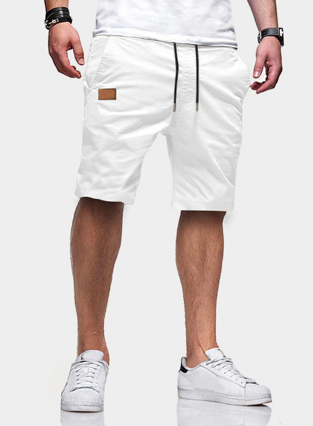 JMIERR Cargoshorts Kurze Брюки Herren Шорти Herren Sommer Chino Baumwolle mit Taschen (Shorts, Шорти) in Unifarbe