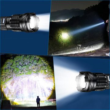 Welikera Taschenlampe 30W Taschenlampe, taktische LED-Taschenlampe, 7 Lichtmodi, Wasserdicht