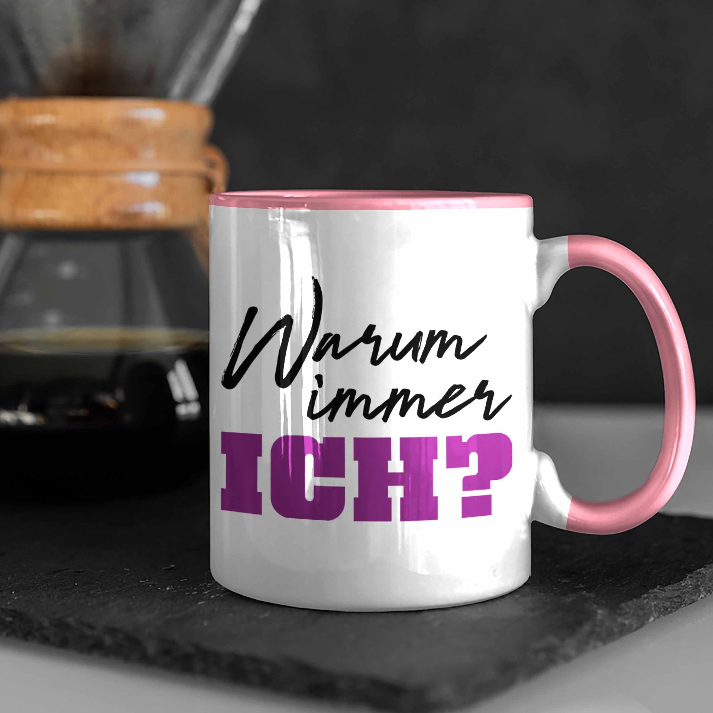 Lustige Büro - Rosa Immer Tasse Kaffeetasse Kollegin Trendation Frau Lustig Ich Kaffeebecher Kollege Warum Trendation Frauen Tasse