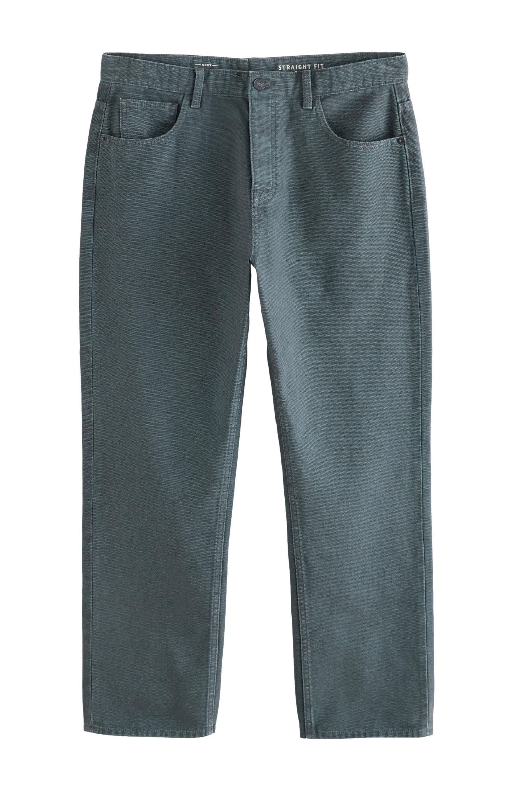Straight-Jeans Straight Fit Jeans aus Canvas-Denim