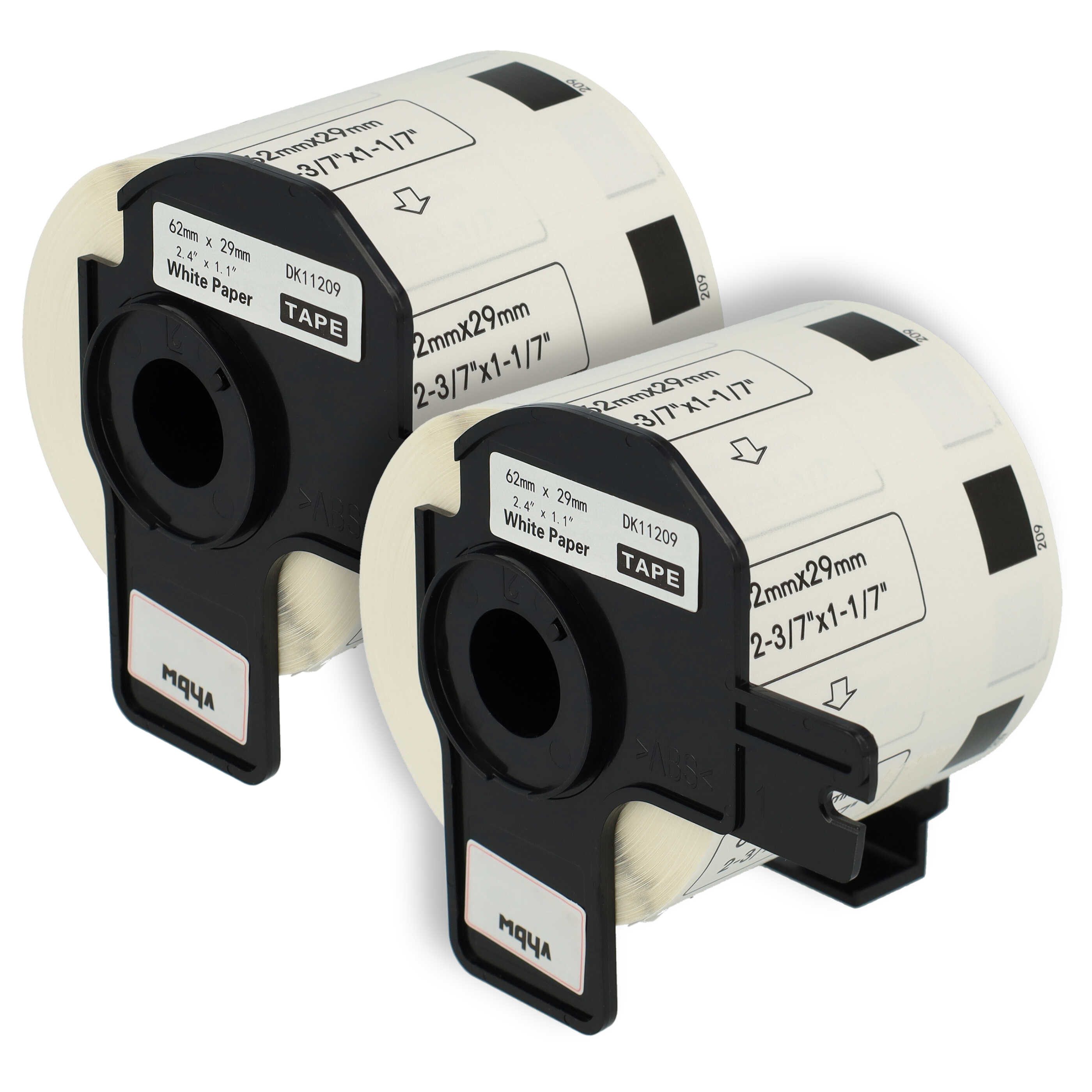 Etikettenpapier Ersatz für Brother DK-11209 für Etikettendrucker