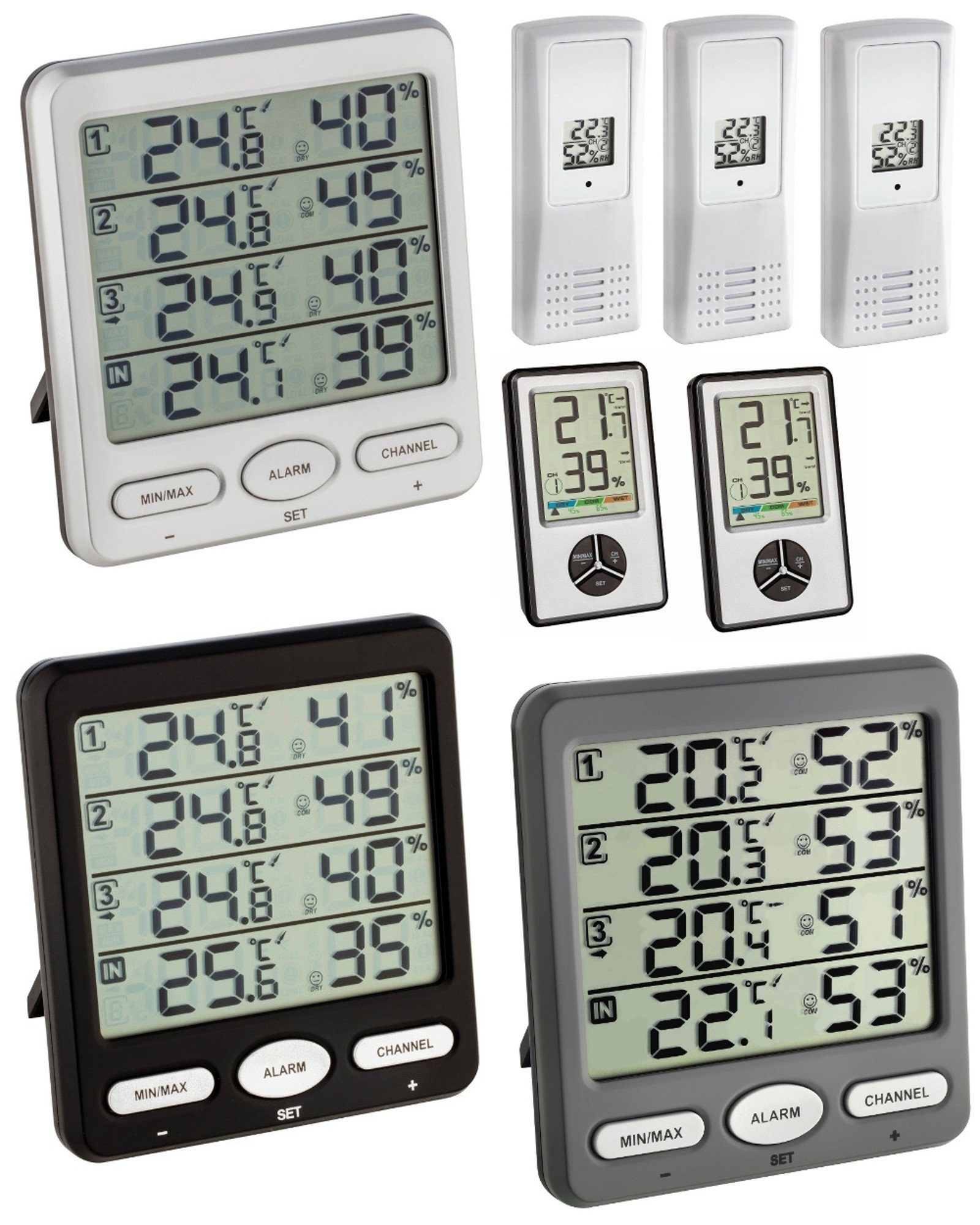 Raumthermometer Klima-Monitor-Pro TFA 30.3054.Pro Thermo-Hygrometer Klimakontrolle