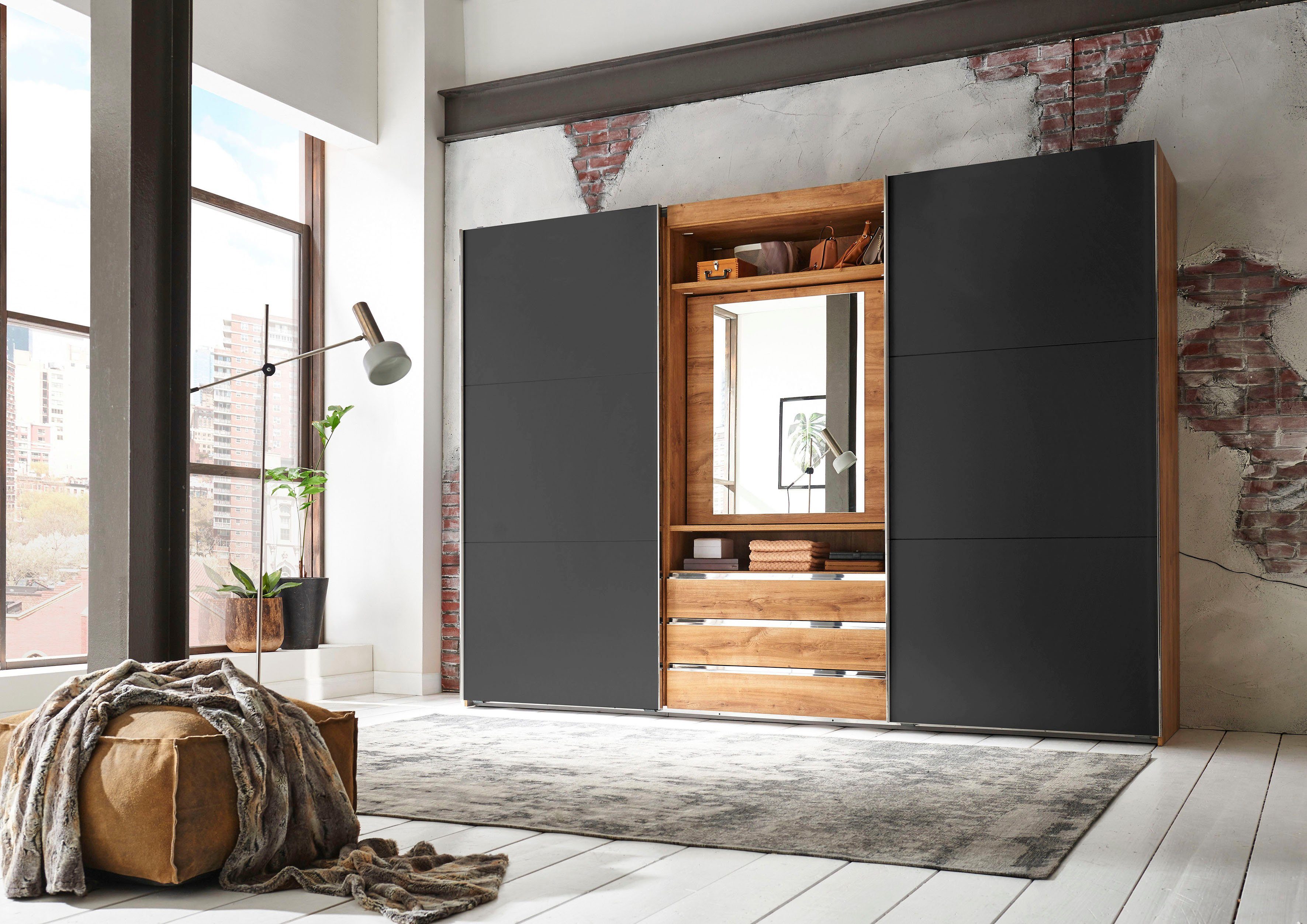 Wimex Schwebetürenschrank "Magic by fresh to go" mit drehbarer Spiegeltür günstig online kaufen