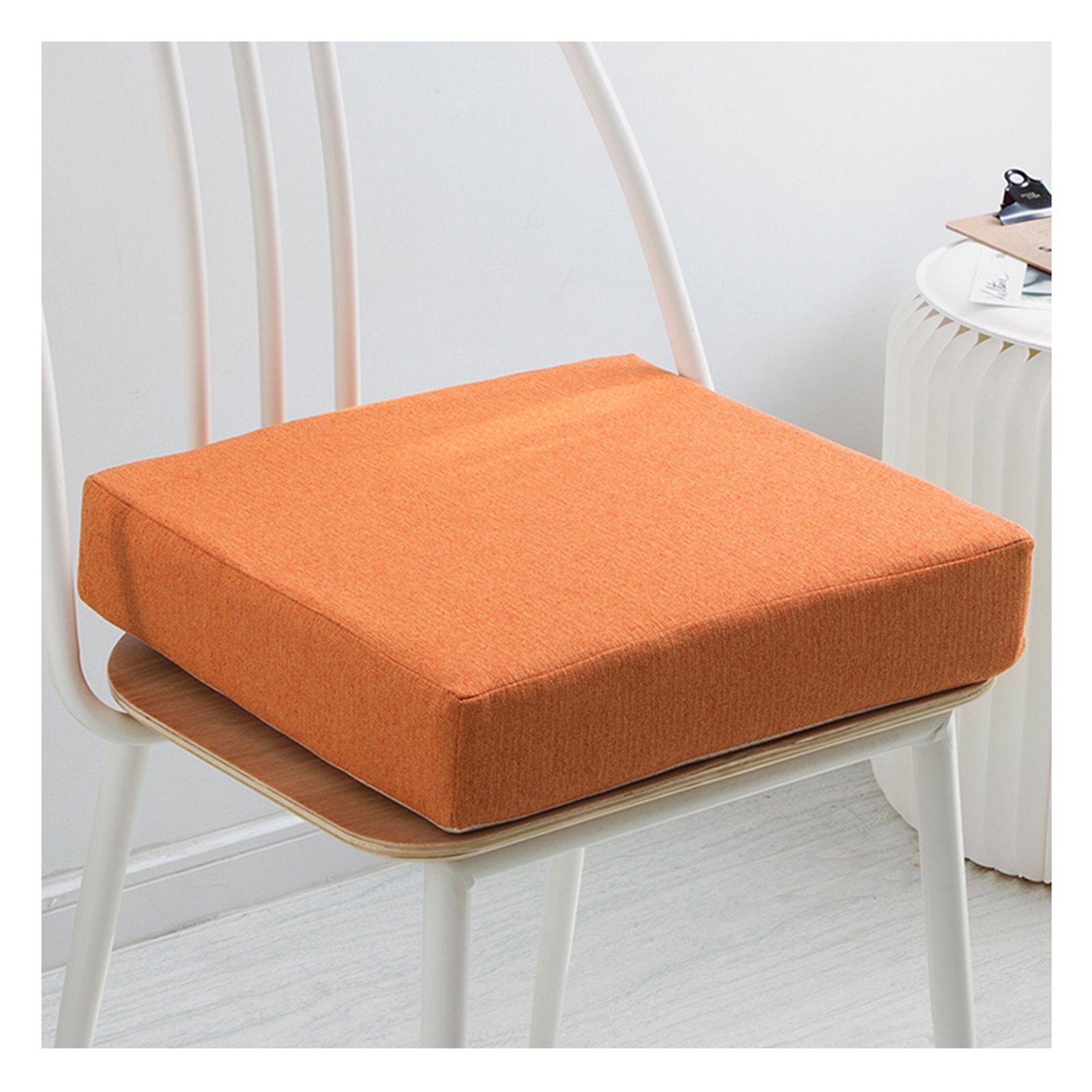 Reines, Rundes/quadratisches Blusmart Sitzkissen Booster-Kissen, Quadrat orange Hoch Belastbar