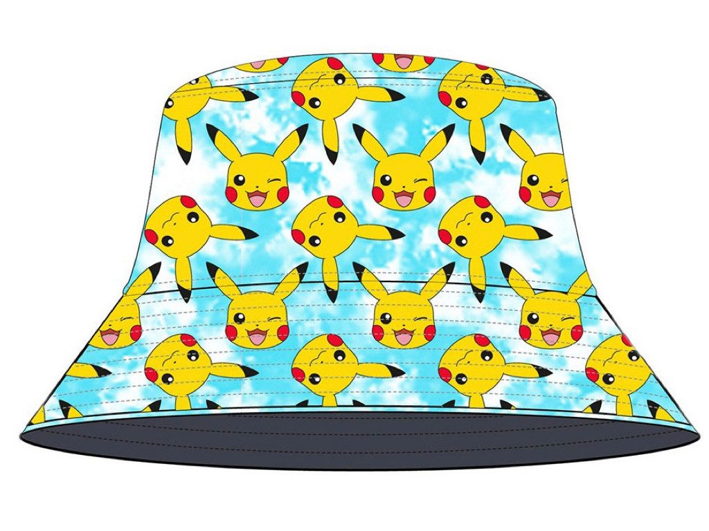 POKEMON JUEGO DE CARTAS Fischerhut Pikachu Sommermütze Hut Pokemon Gr. 54/56