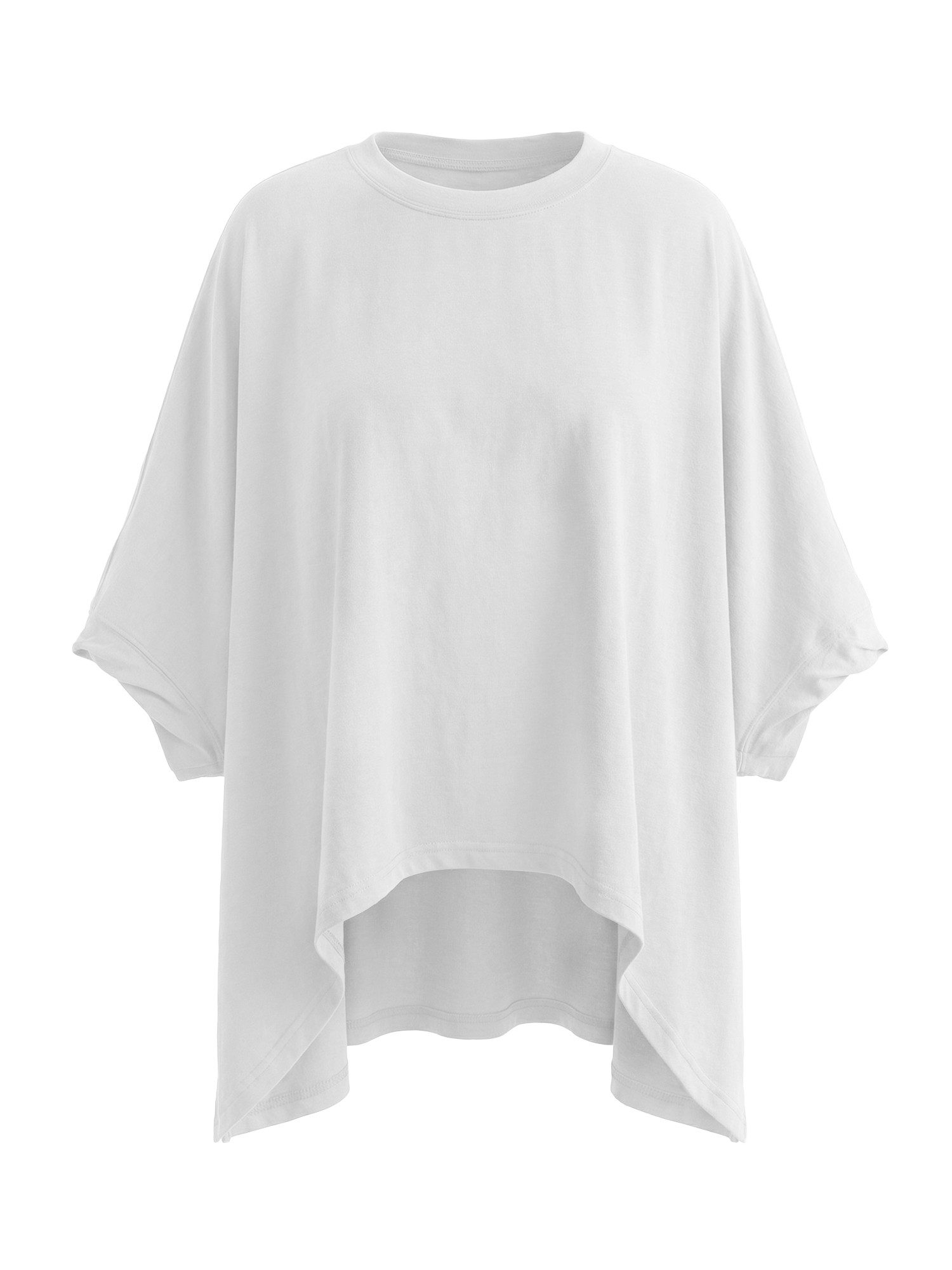 Imily Bela T-Shirt Damen Oversized Top mit Fledermausärmeln (Packung, 1-tlg., 1per-Pack) einfarbig