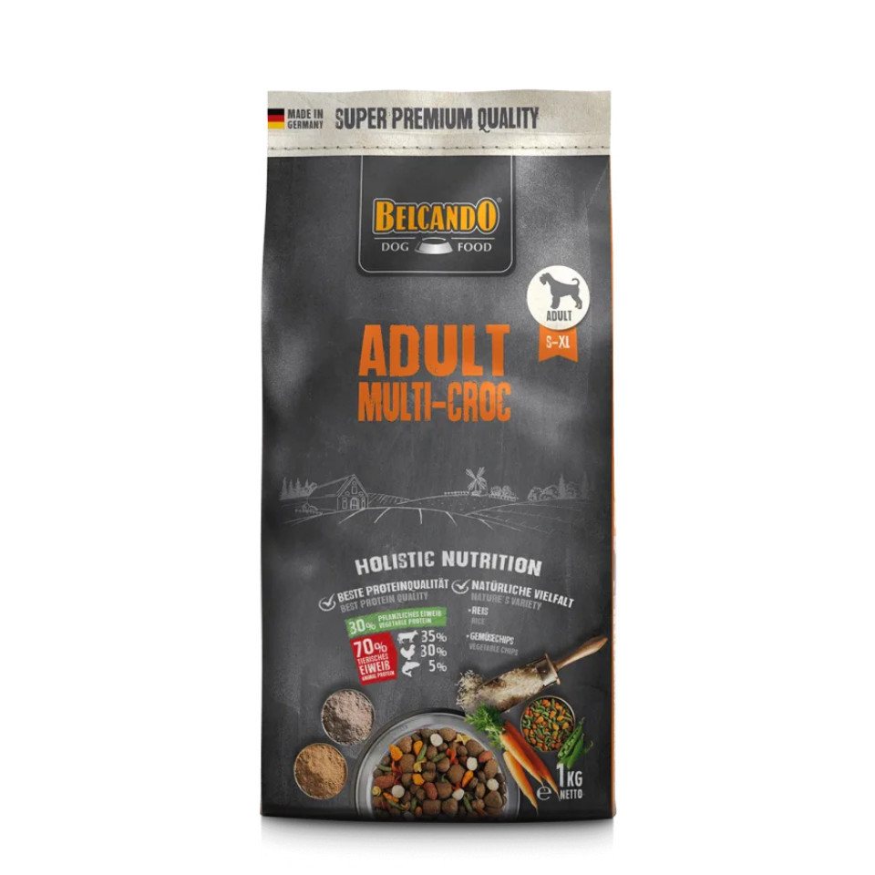Belcando Adult Multi-Croc - Premium Trockenfutter mit verschiedenen Kroketten, Trockenfutter für: Hunde