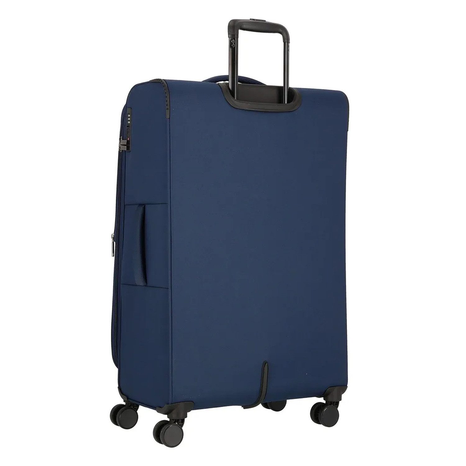 Stratic Hartschalen-Trolley Stratic Fresh 4-Rollen Trolley L 77 cm Navy Weichgepäck Dehnfalte 110L