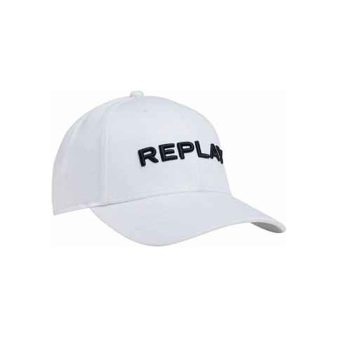 Replay Baseball Cap COMPONENTE NATURALE mit Logo-Stickerei