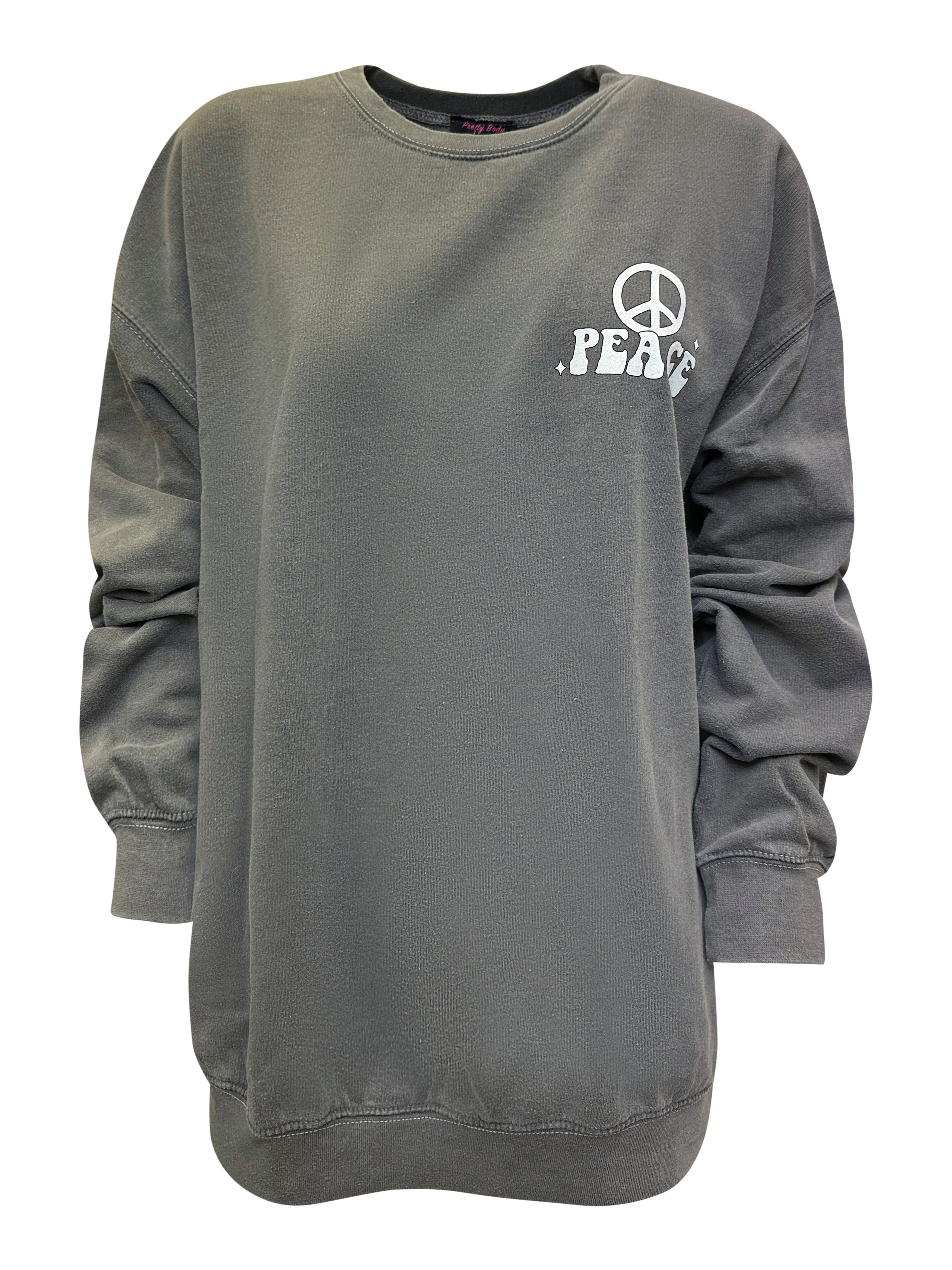 Worldclassca Longsweatshirt Worldclassca Oversized Sweatshirt PEACE günstig online kaufen