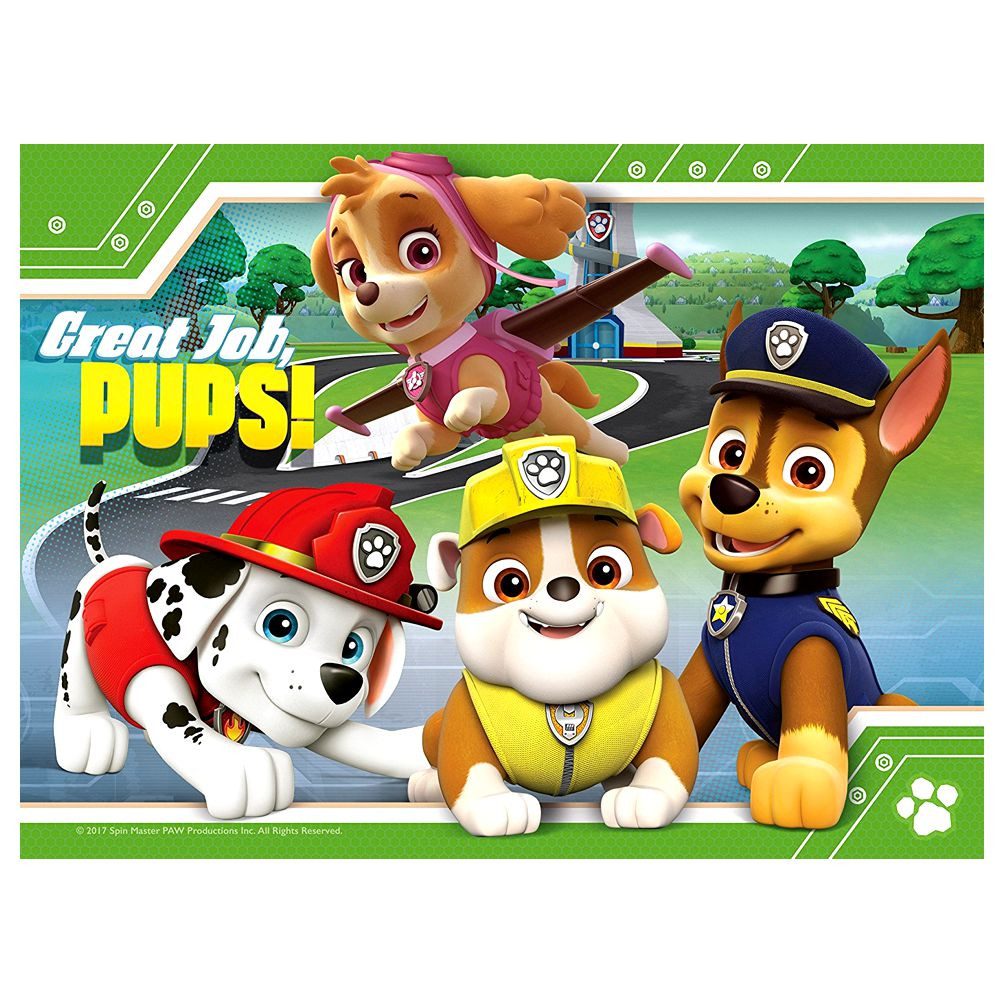 PAW PATROL Puzzle 4 in 1 Kinder Puzzle Box Motiv Freunde Ravensburger Paw Patrol, 24 Puzzleteile