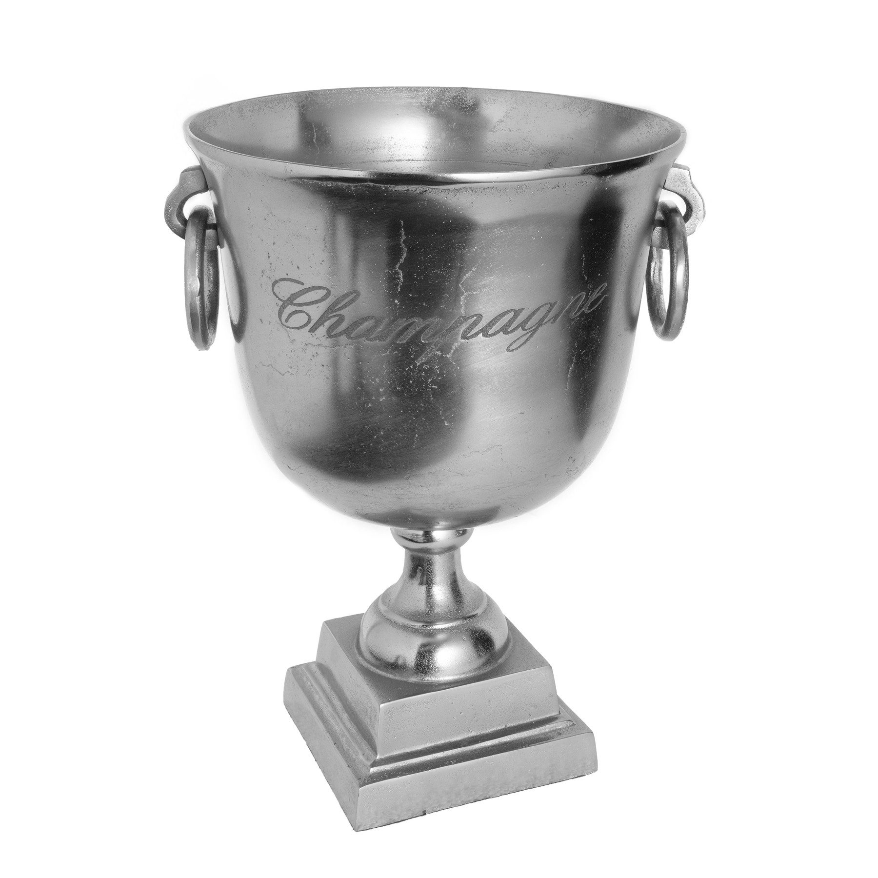 Sektkühler CHAMPAGNE 40cm silber