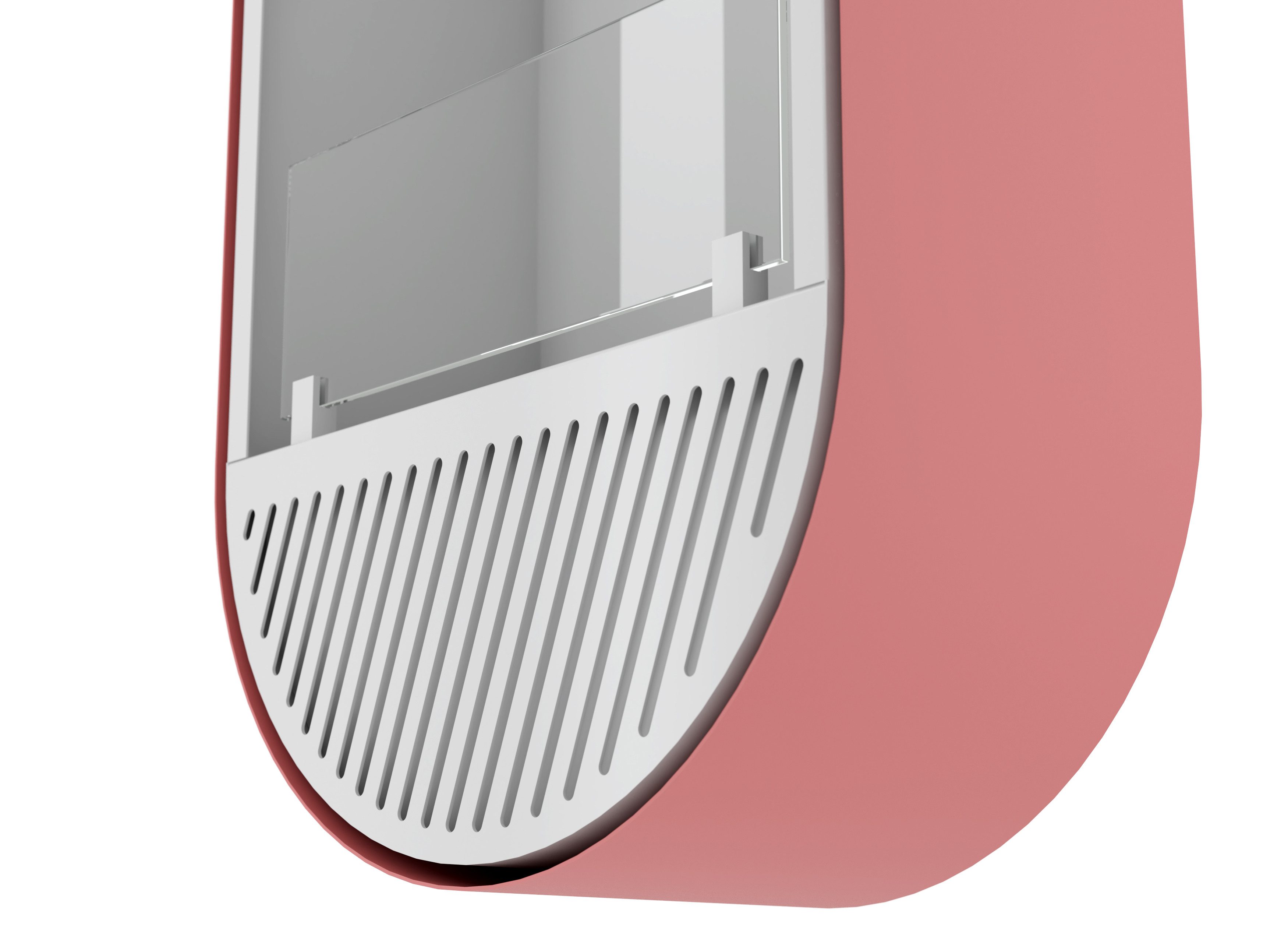 Infire Echtfeuer-Dekokamin Incyrcle Slim Vertical Ethanolkamin, TÜV zertifiziert, bis 2 KW Heizleistung