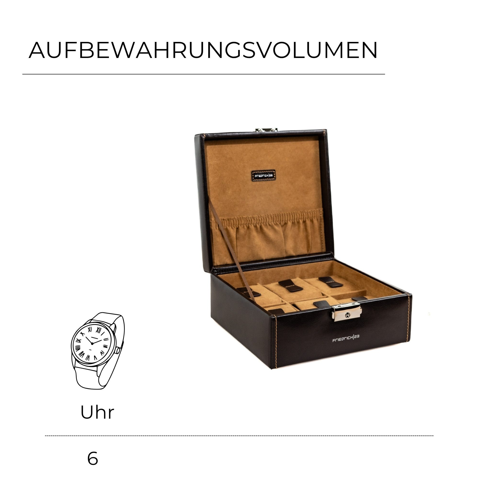 Friedrich23 Uhrenbox Bond für 6 Uhren