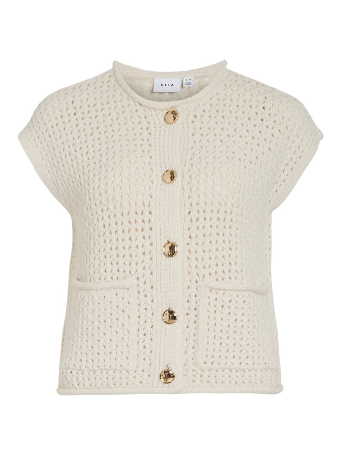 Vila Strickweste VIFILUCA BUTTON KNIT VEST