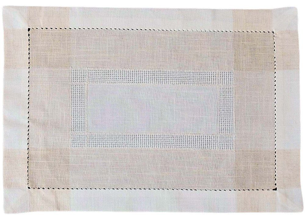 matches21 HOME & HOBBY Tischdecke Tischläufer ALMA Leinenoptik mit Hohlsaum günstig online kaufen