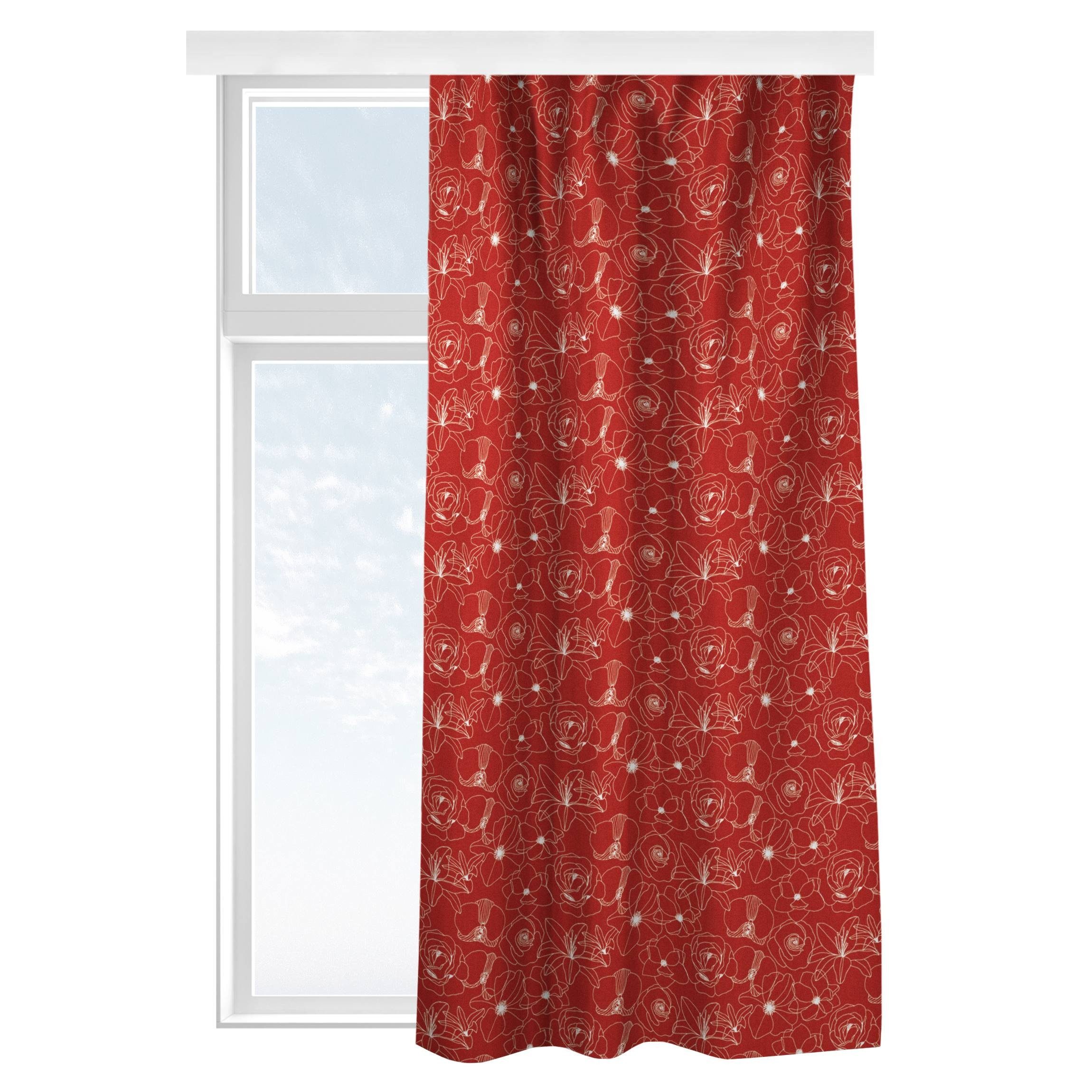 Bilderdepot24 Vorhang Gardine Blumen Natur Muster günstig online kaufen