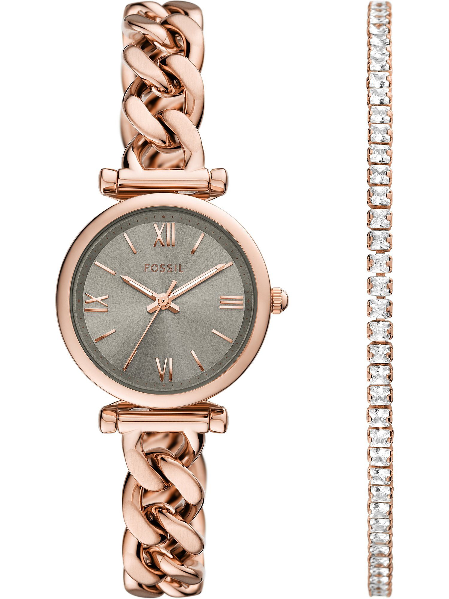 Fossil Quarzuhr Fossil Damen-Uhren-Sets Analog Quarz günstig online kaufen