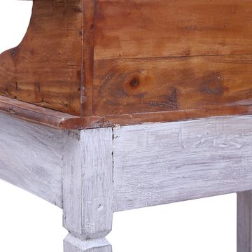 furnicato Schreibtisch mit Schubladen 90x50x101 cm Altholz Massiv