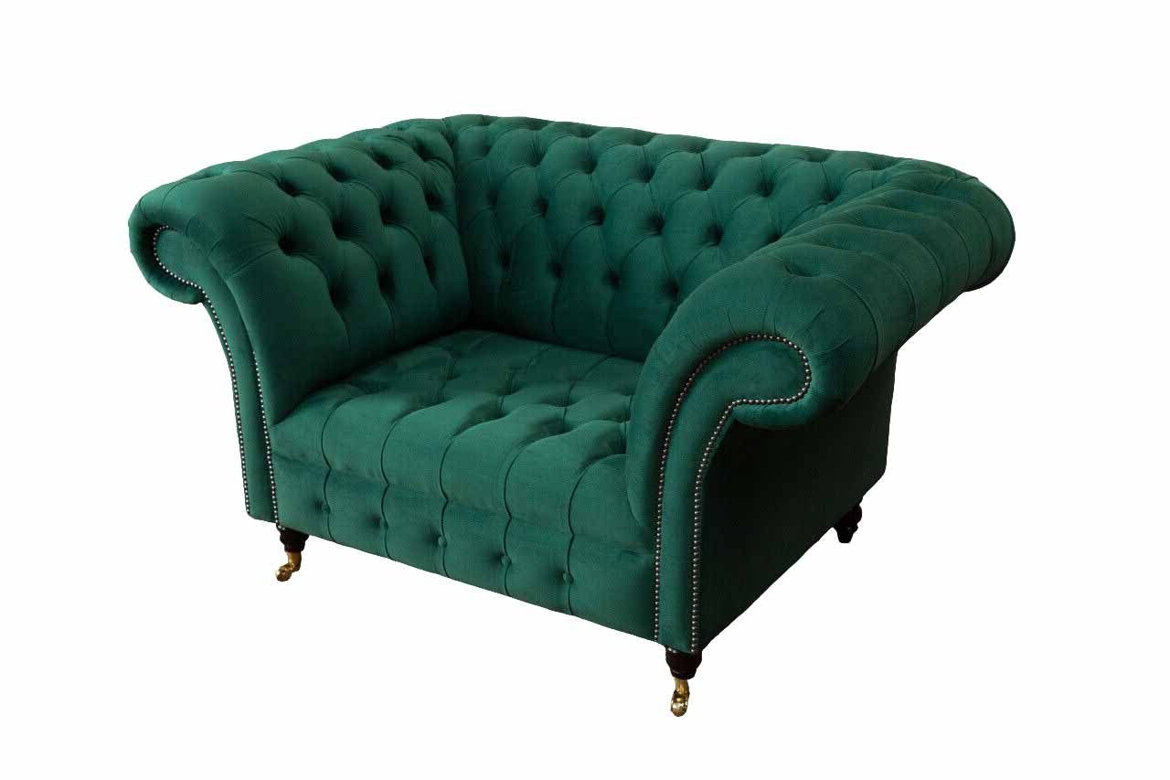 Klassisch Design Chesterfield JVmoebel Textil Chesterfield-Sessel, Sessel Wohnzimmer