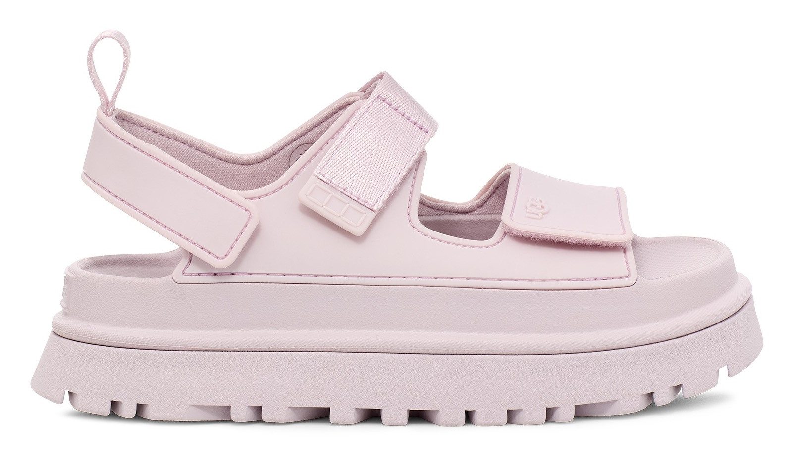 UGG GOLDENGLOW Plateausandale, Sommerschuh, Strandschuh, Plateausandale mit Klettverschlüsse