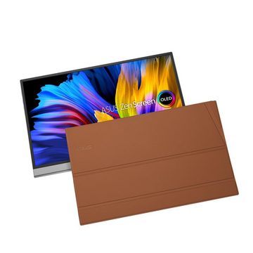 Asus ZenScreen OLED MQ16AH Portabler Monitor (39,60 cm/15,6 ", 1920 x 1080 px, Full HD, 1 ms Reaktionszeit, DCI-P3, Näherungssensor, Smart Case, Flicker-Free, Blaulichtfilter)