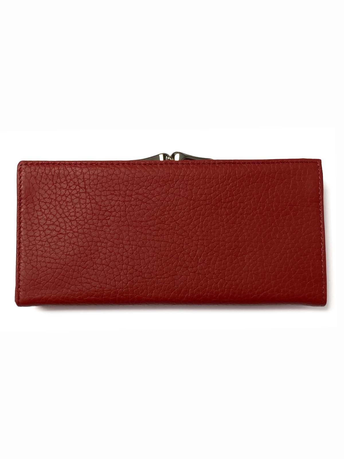 Geldbörse Magnetverschlus Bag & Damen-Geldbörse-lang Belt Softleder mit (Damen-Geldbörse) Red