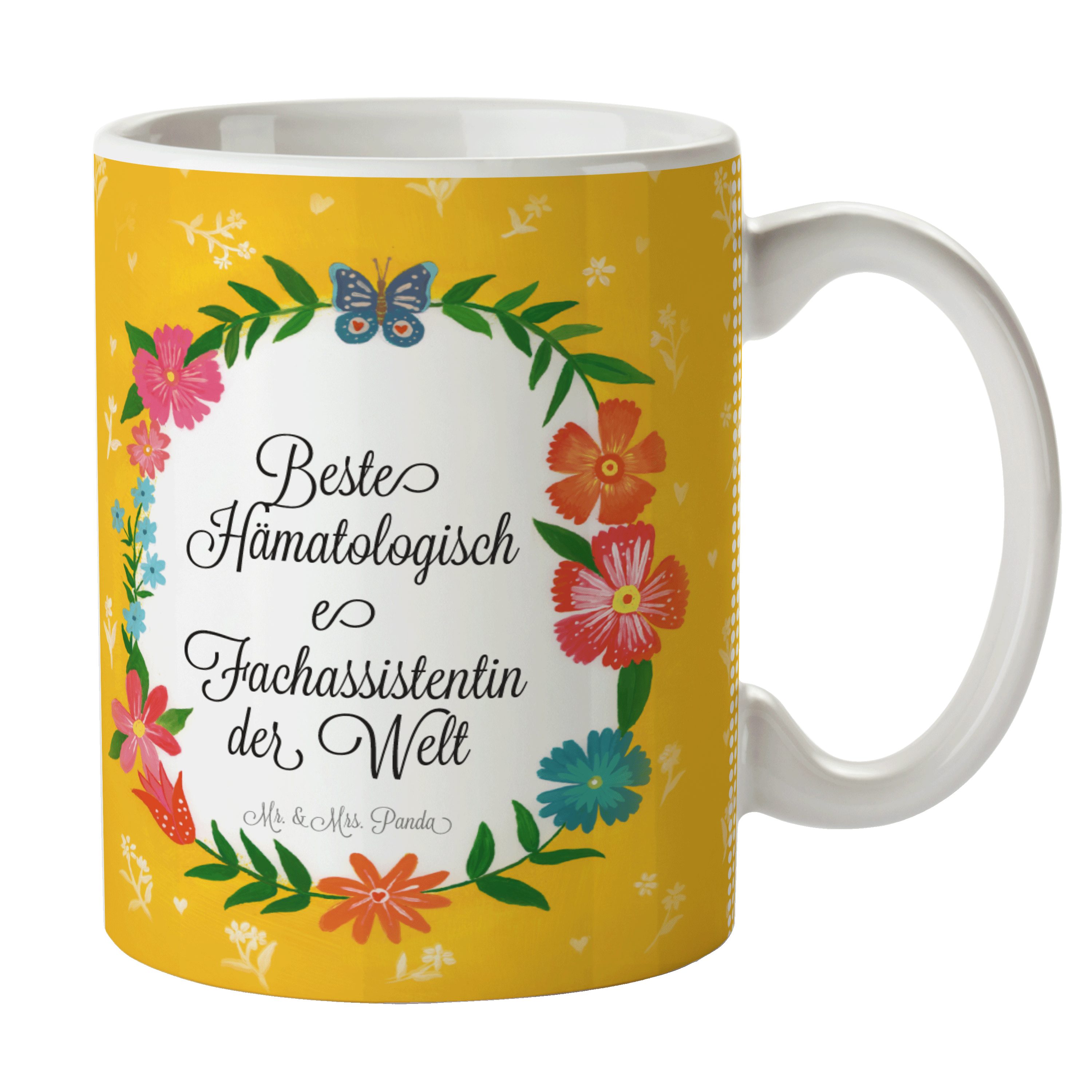 Mr. & Mrs. Panda Tasse Hämatologische Fachassistentin - Geschenk, Bachelor, Tasse, Büro Tass, Keramik