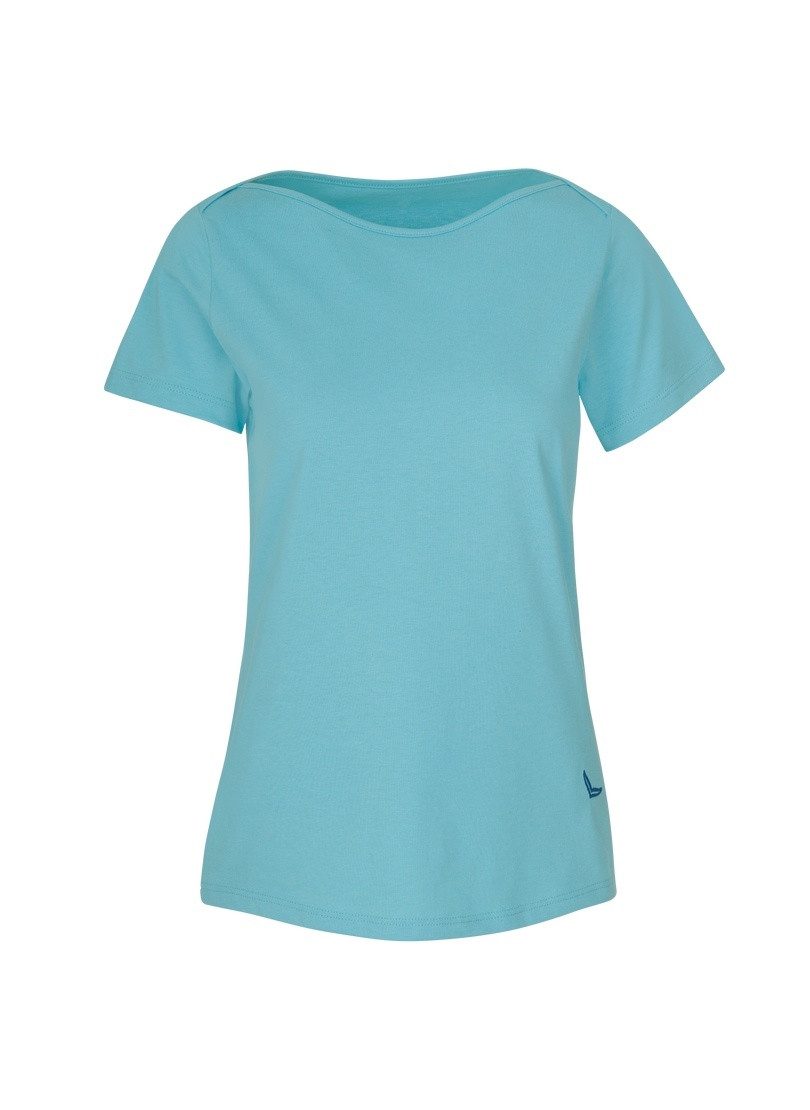 Trigema T-Shirt TRIGEMA Schickes Damen T-Shirt in Öko-Qualität (1-tlg)