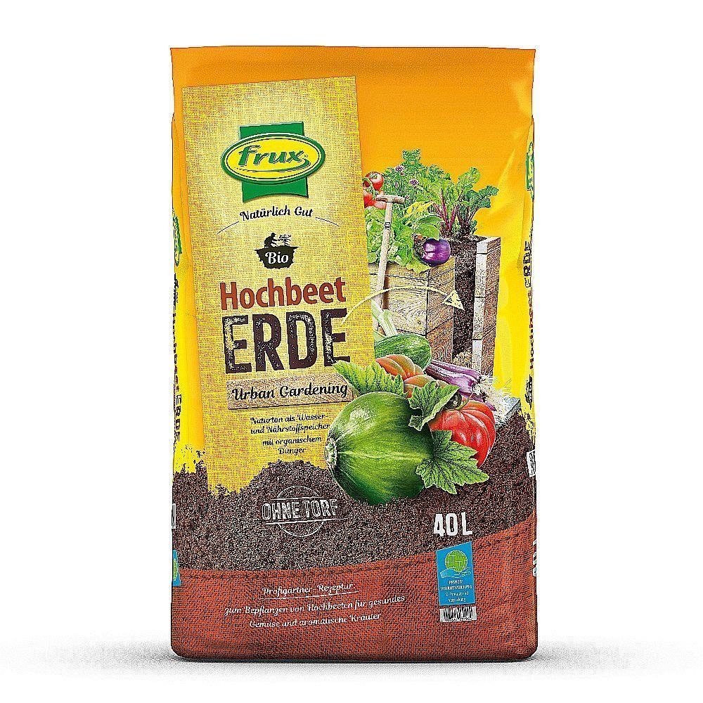 frux® Spezialerde Bio Hochbeeterde 40l Gemüseerde anwendungsfertig