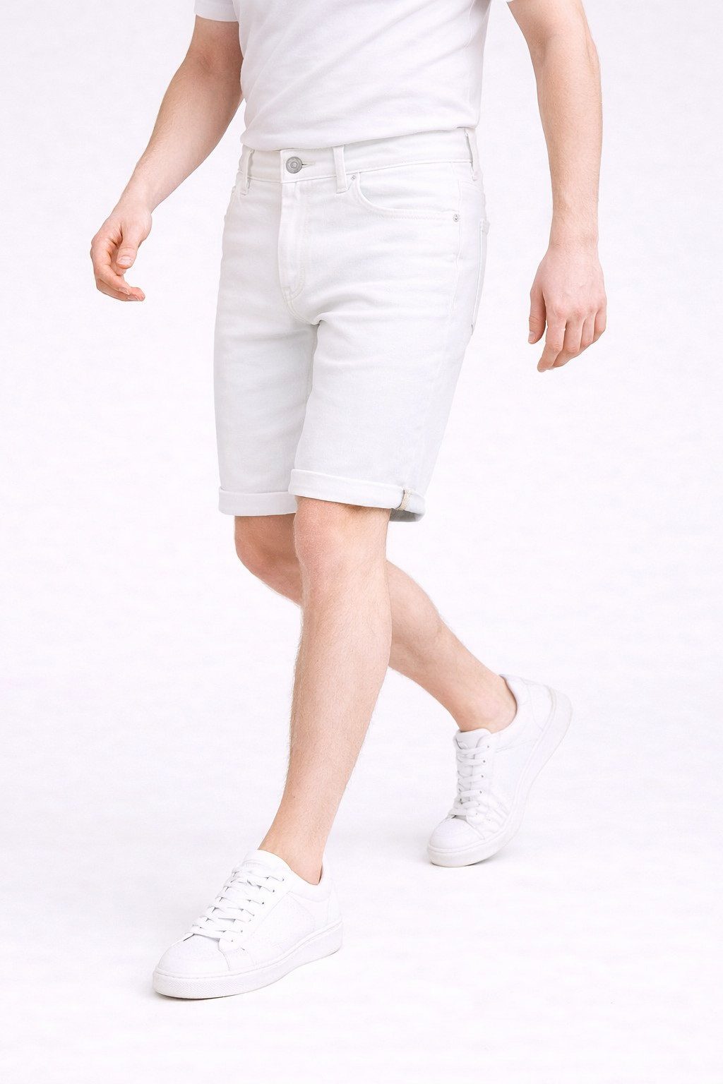 S&S Caprijeans Jeans Shorts Herren kurze Hose für Männer Jeansshorts Bermuda Jeans Short, gerade geschnittene kurze Beine