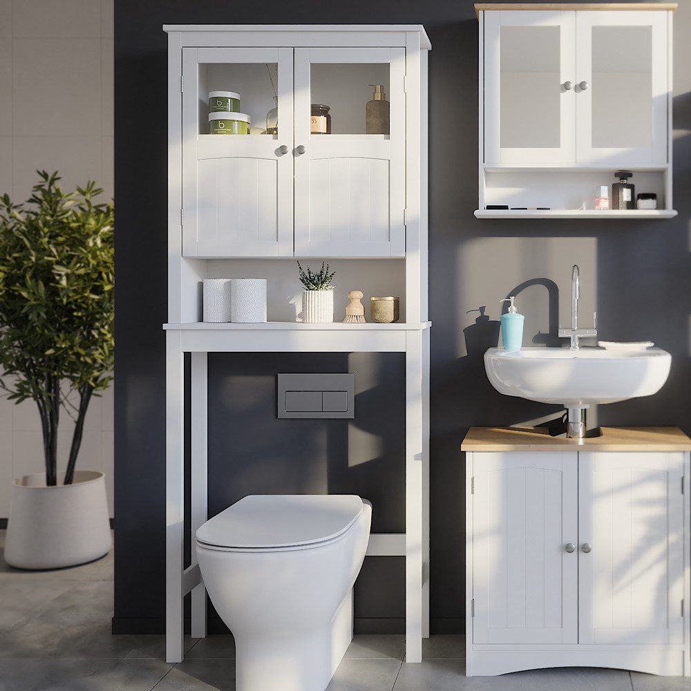 Vicco Badregal Bianco, Weiß, 69 x 171 cm, 1-tlg.