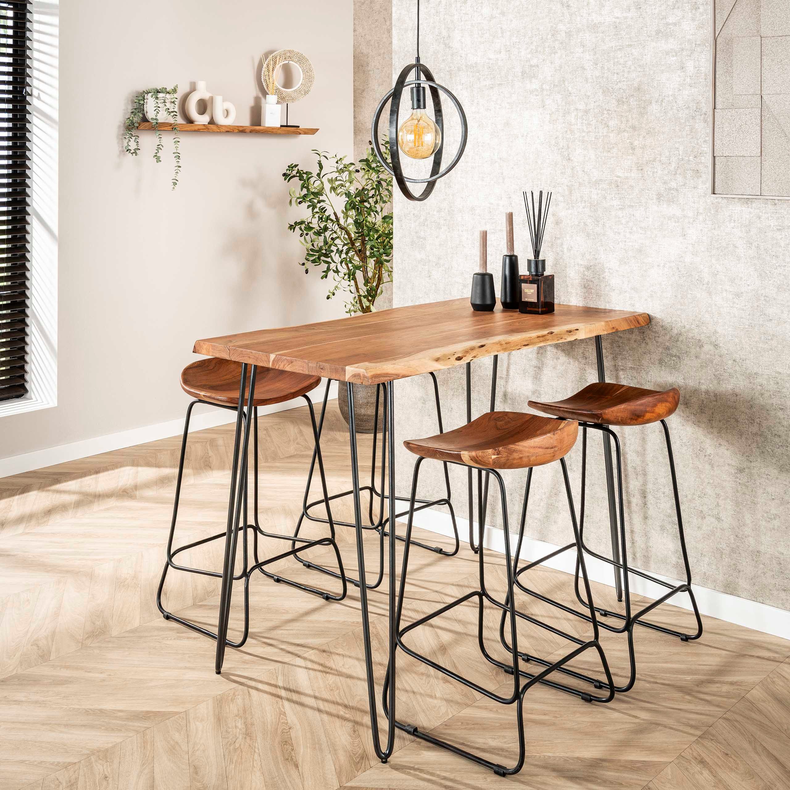 Sitheim-Europe Bartisch Bartisch Edge 130cm / Massiv Akazie