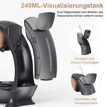 Welikera Reisekaffeemaschine 2 in 1 MINI Q Kaffeemaschine, Ein-Knopf-Bedienung