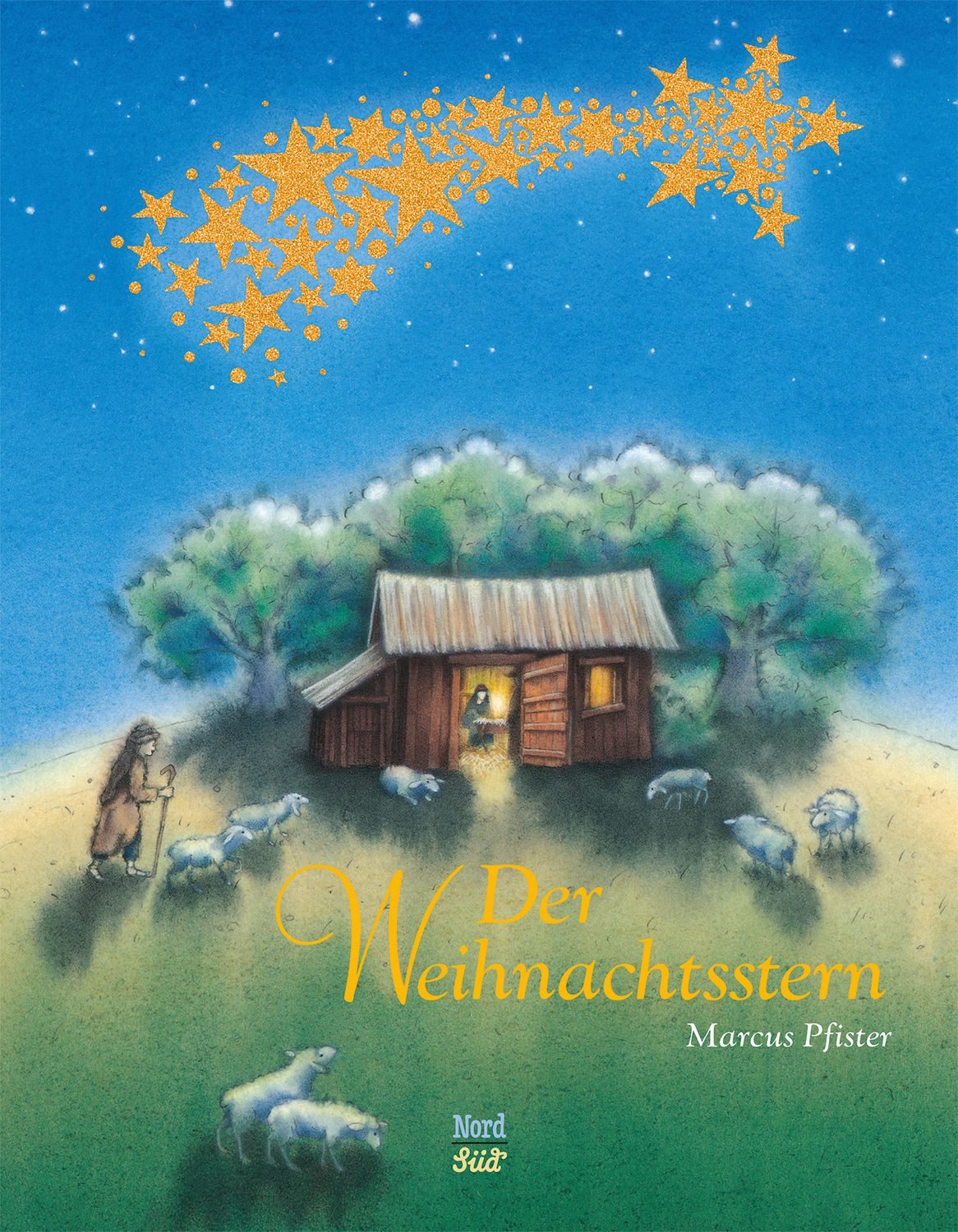 Der Weihnachtsstern / Marcus Pfister, Bilderbuch. Mit Hörbuch HörFux Inside! MP 3 zum Herunterladen, Download auf Verlagshomepage
