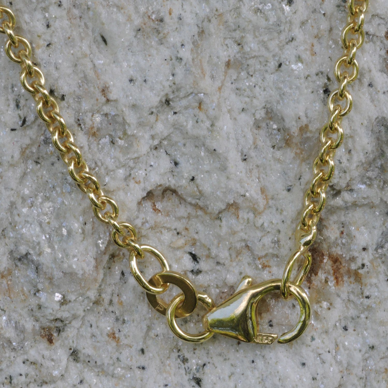 HOPLO Goldkette Goldkette Ankerkette Länge 40cm - Breite 2,0mm - 585-14 Karat Gold, Made in Germany