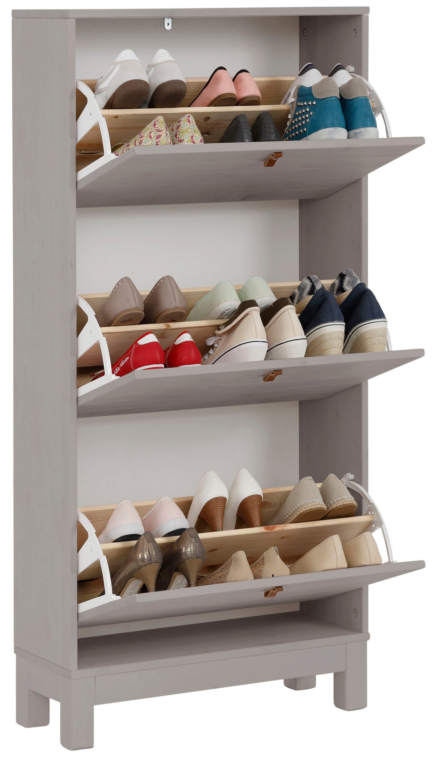 loft24 Schuhkipper Edna, Schuhschrank mit 3 günstig online kaufen