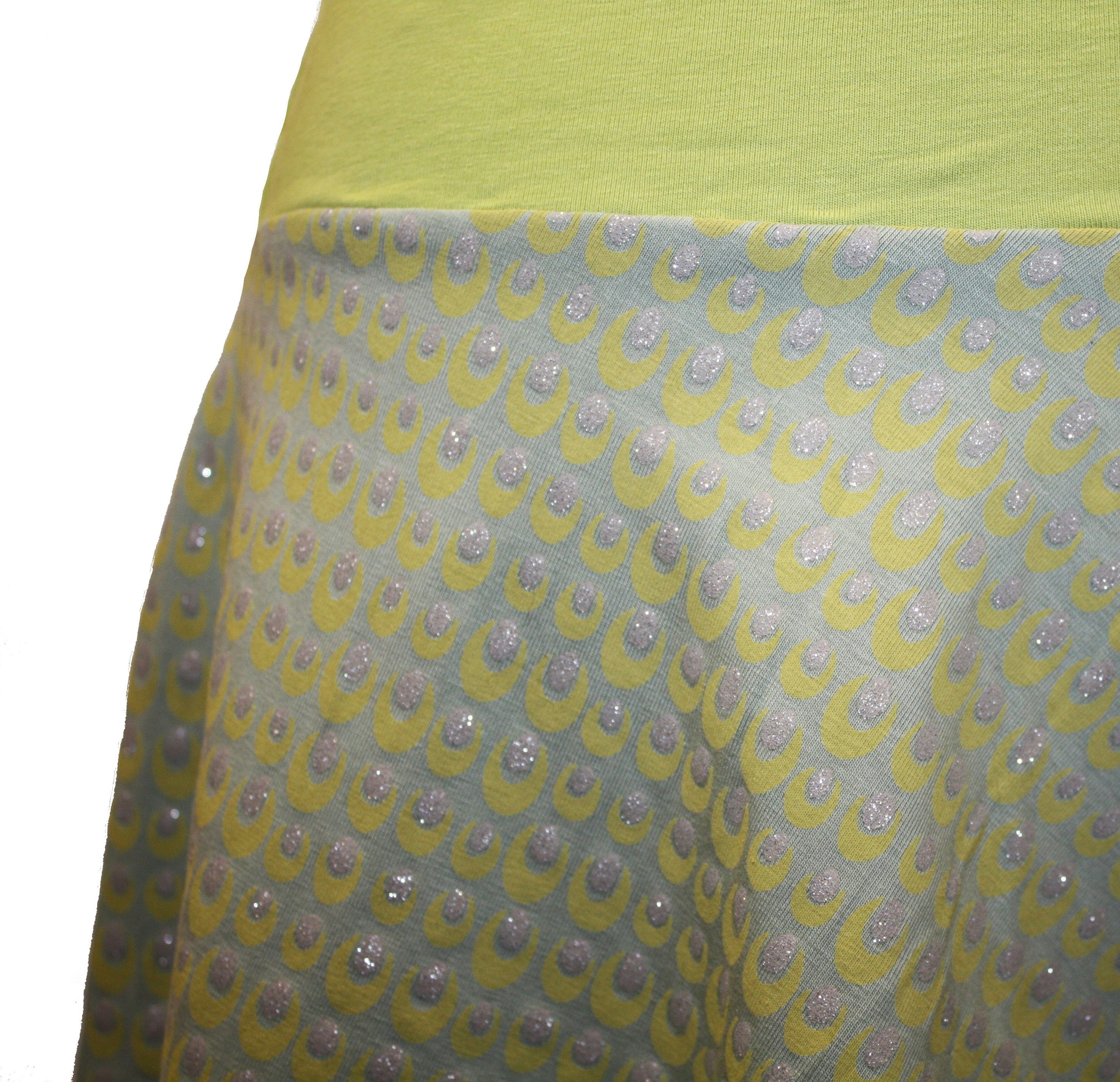 dunkle design Jerseyrock A-Linie 52cm Glitzer günstig online kaufen
