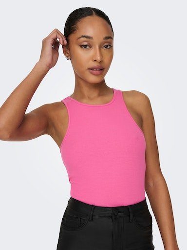 ONLY Rose RIB NOOS TOP ONLKENYA JRS Carmine Ripptanktop TANK