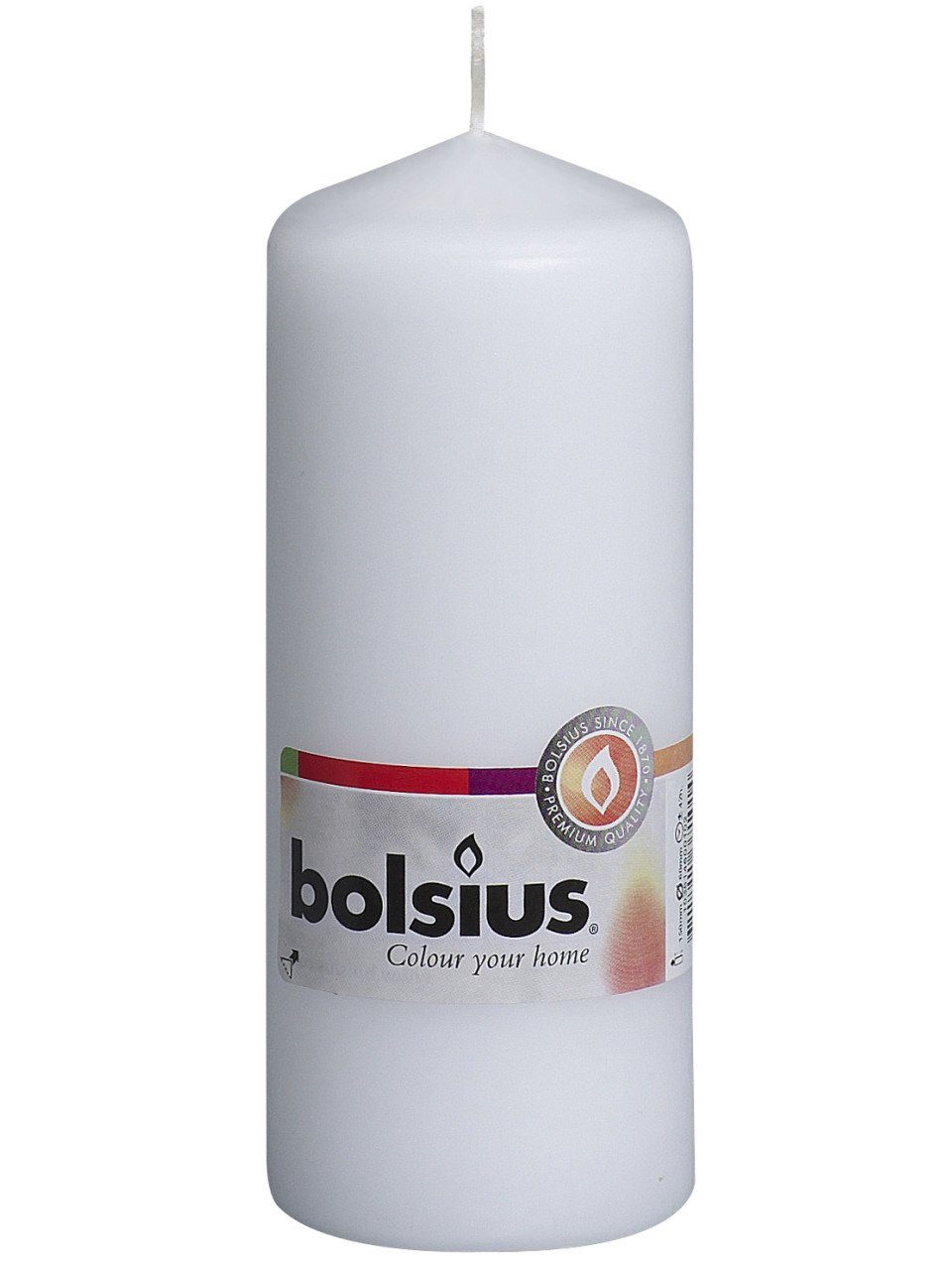 Bolsius Stumpenkerze Bolsius Stumpenkerze weiß, Höhe günstig online kaufen