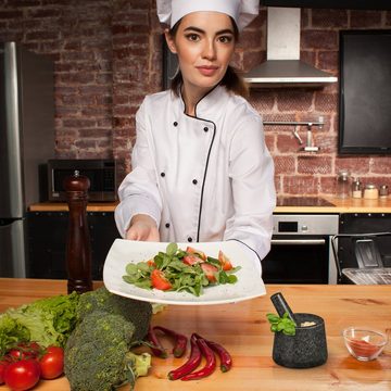 relaxdays Mörser Granitmörser mit Stößel für Pesto