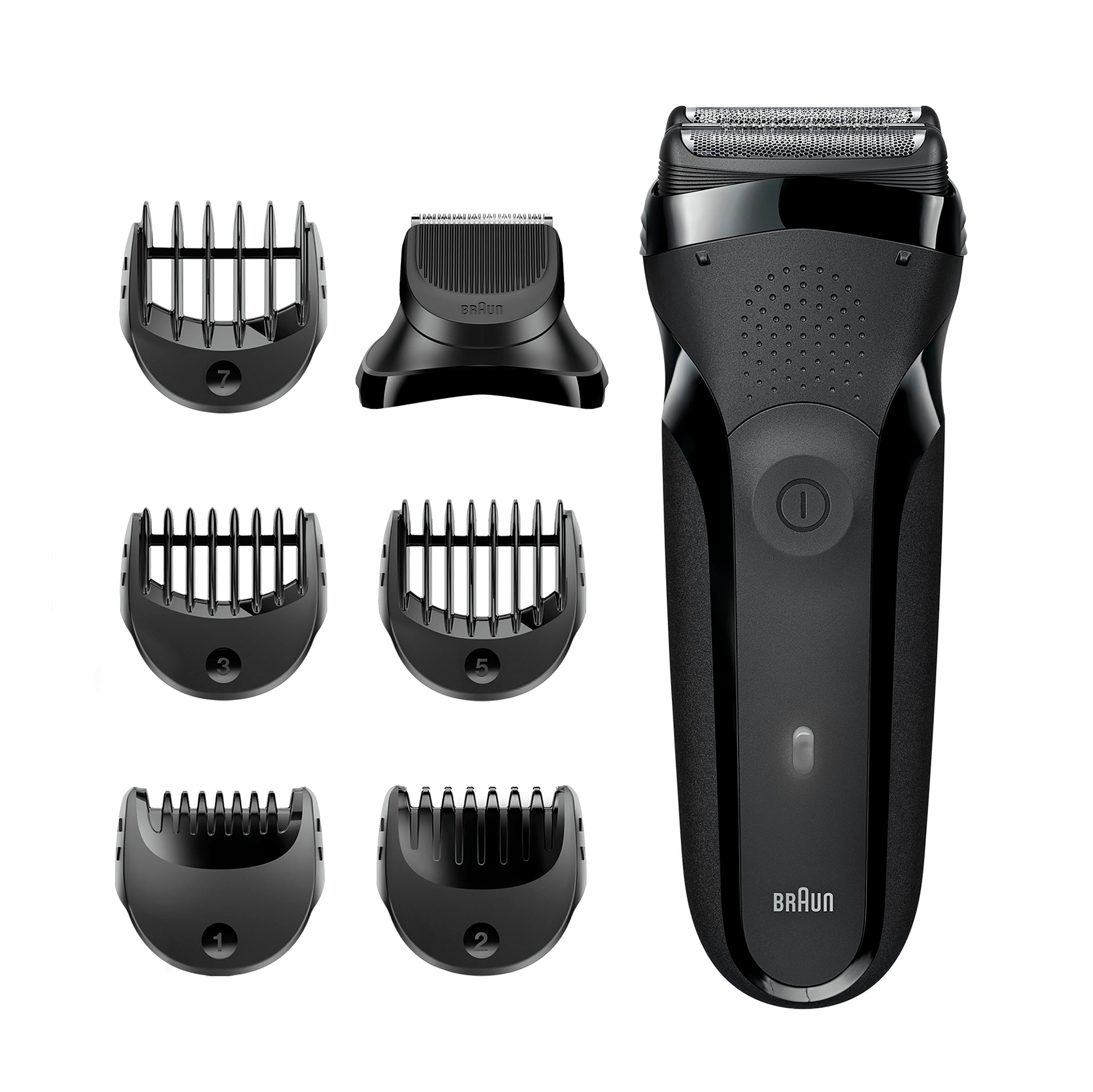 3 Elektrorasierer Braun Series Shave&Style 300BT, Aufsätze: 5