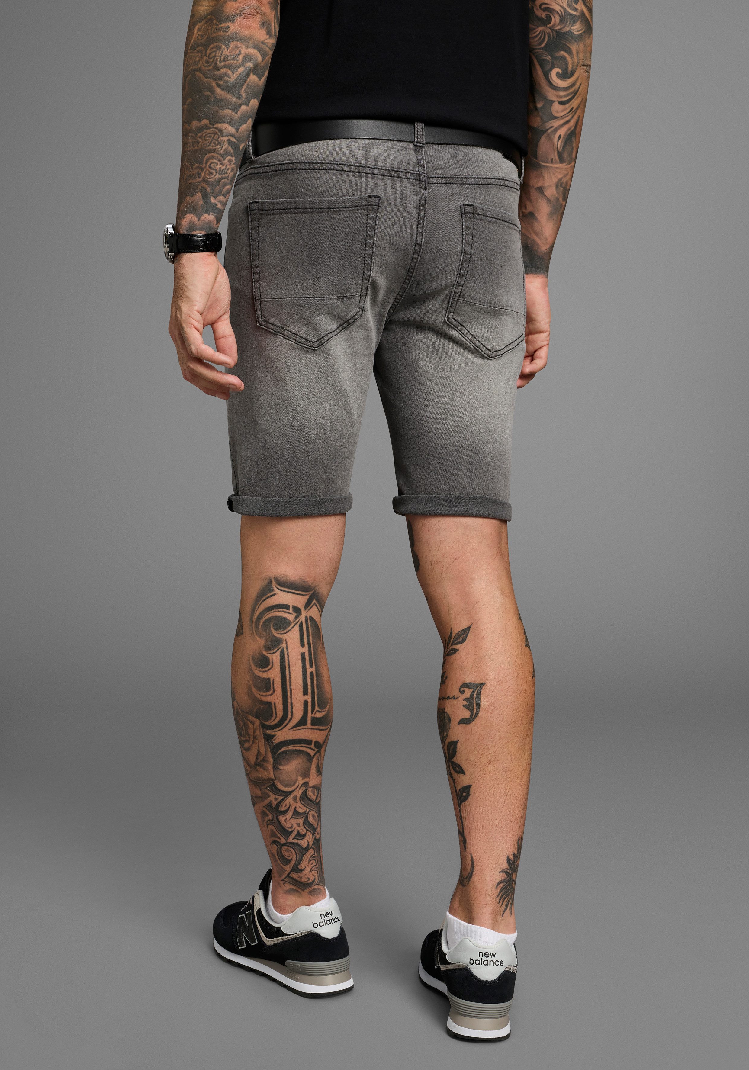 Bruno Banani Jeansshorts Hutch-Shorts gerade geschnittene kurze Beine, niedrige Leibhöhe – Bild 4 von 5