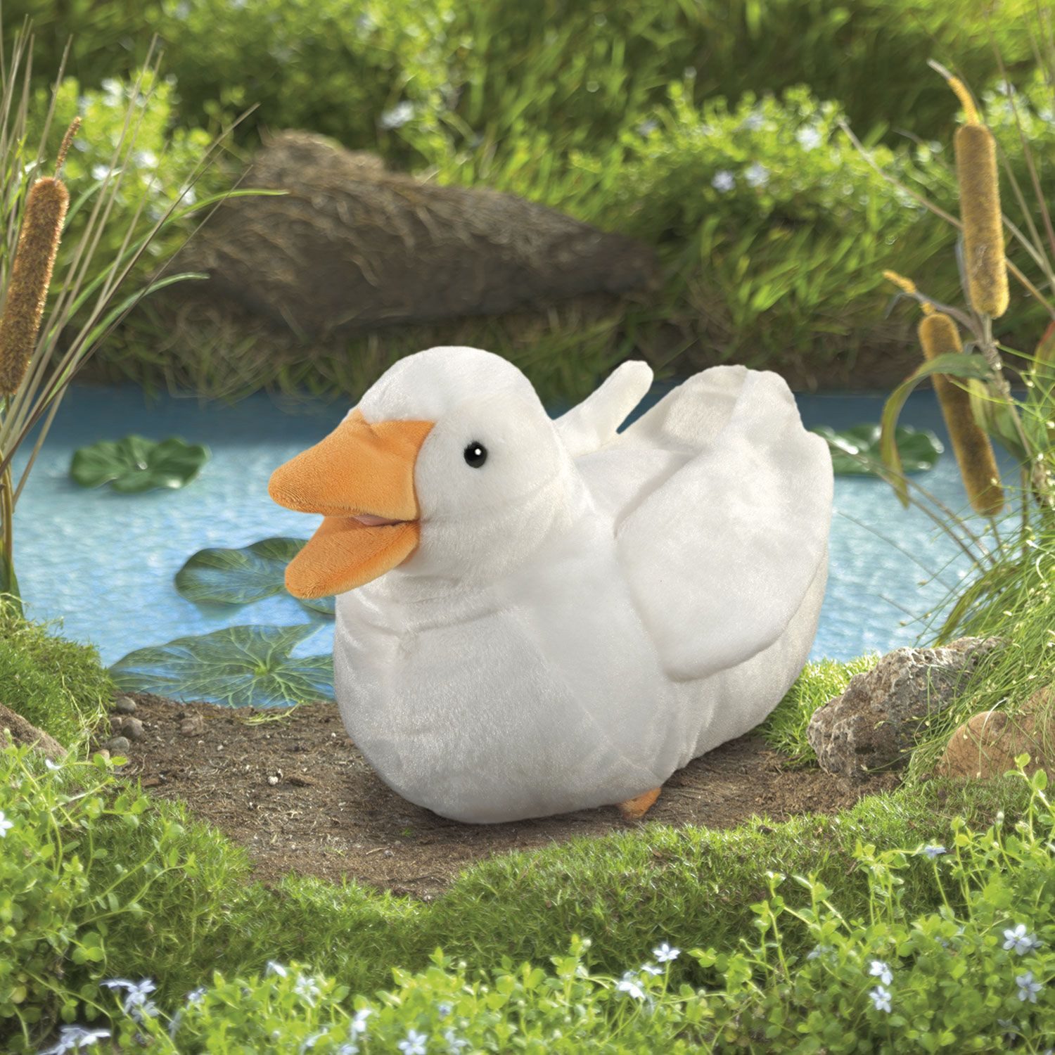 Folkmanis Handpuppen Handpuppe Folkmanis Handpuppe Ente 3187 (Packung)